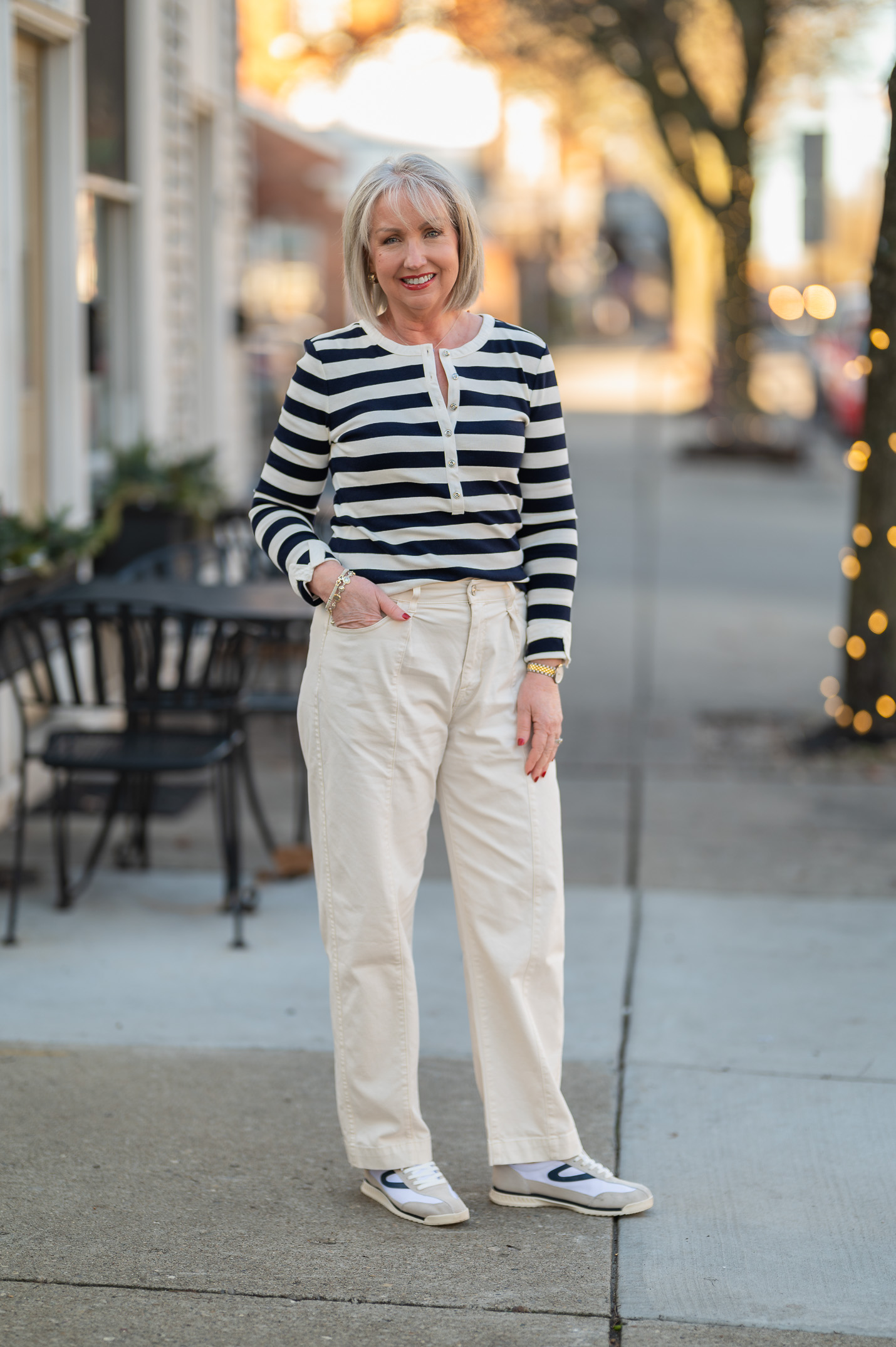 Utility Pants and Striped Henley