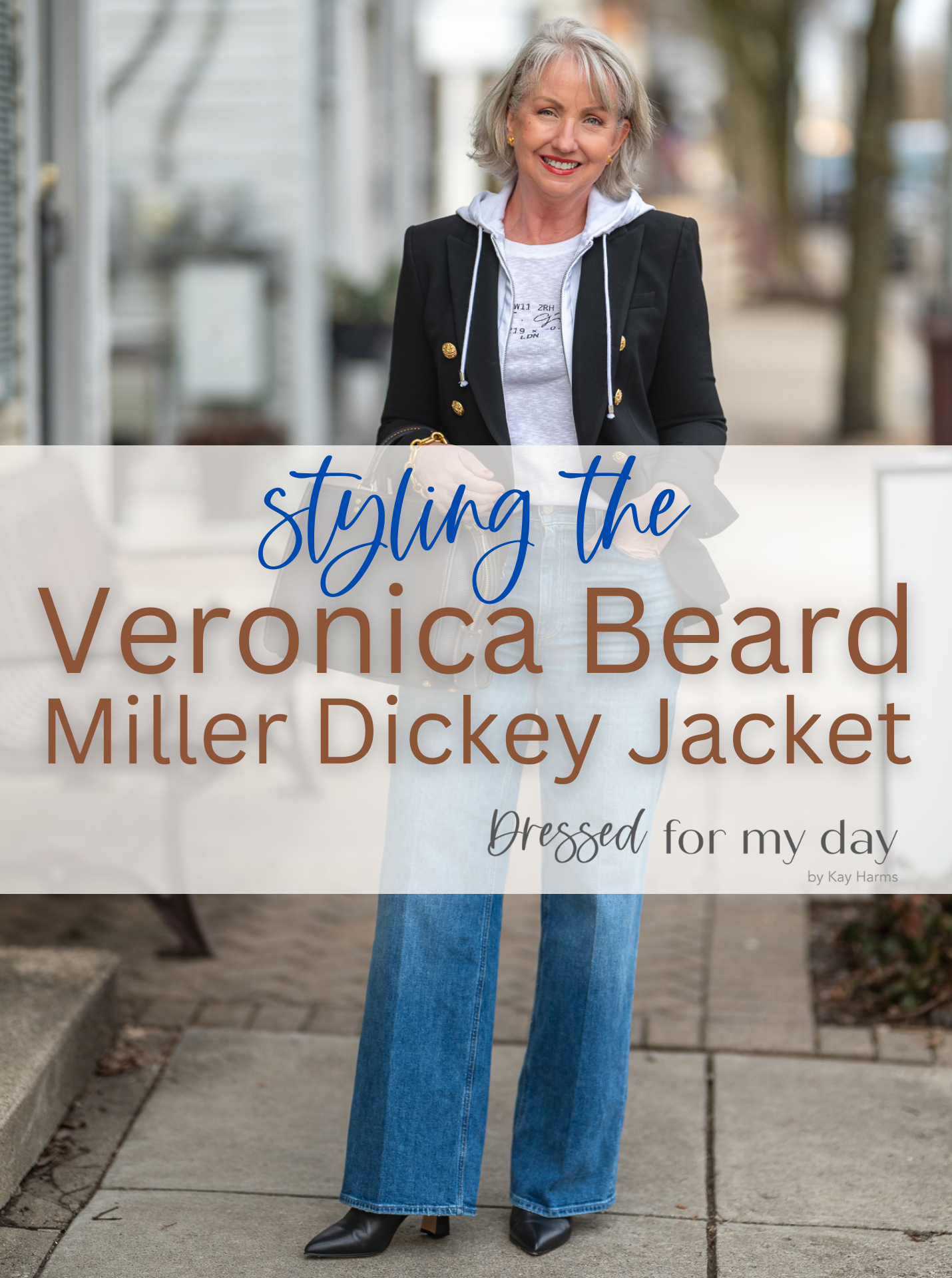 Miller Dickey blazer in blue - Veronica Beard