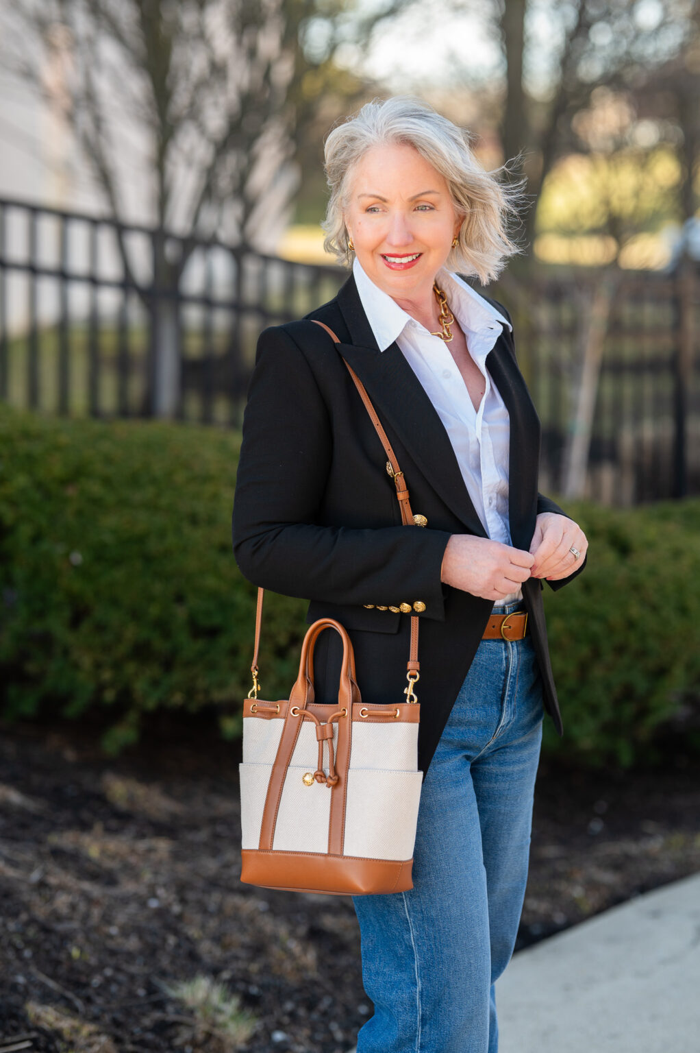 Styling the Veronica Beard Miller Dickey Jacket - Dressed for My Day