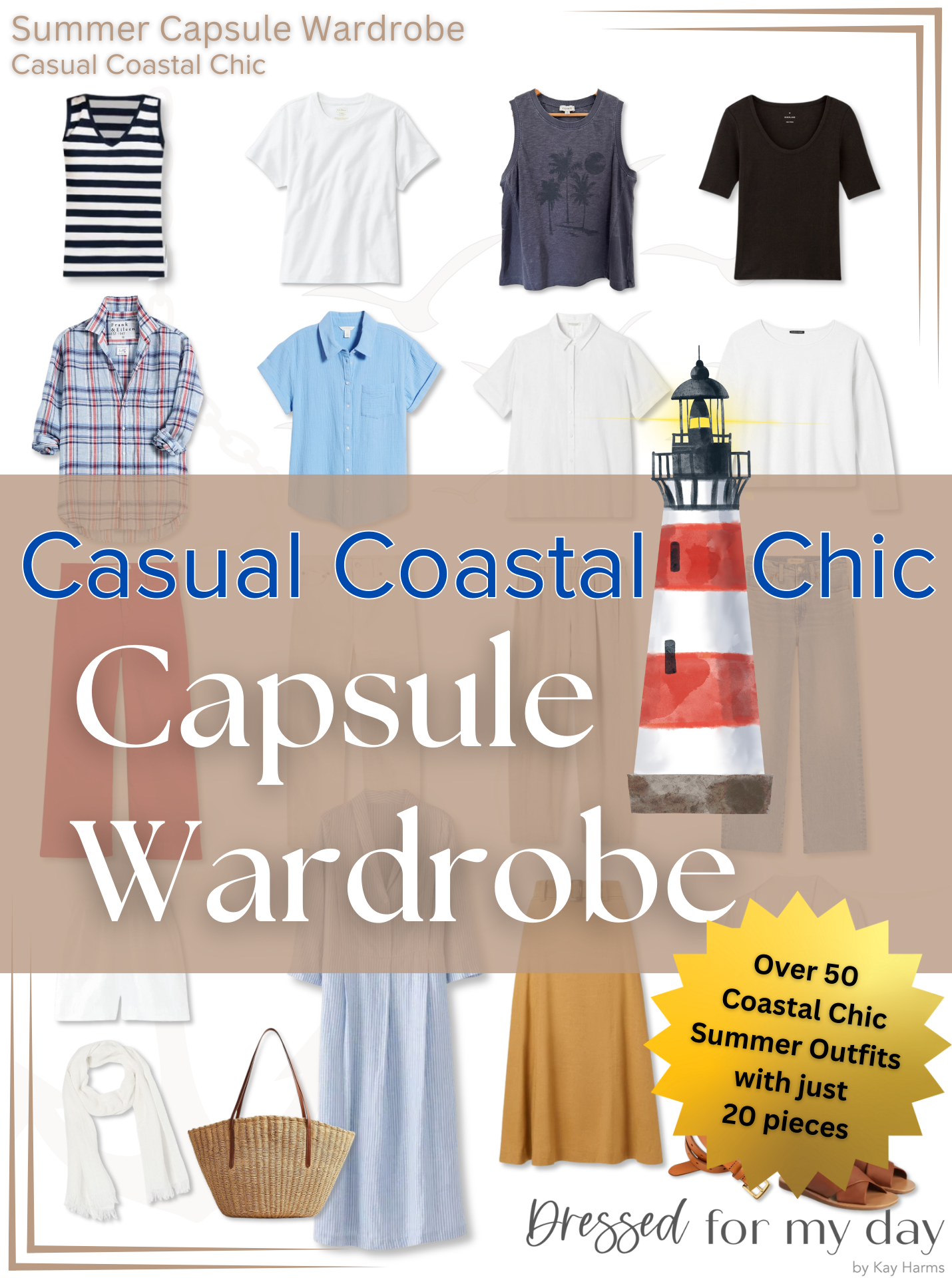A Casual Coastal Chic Capsule Wardrobe for Summer 2024