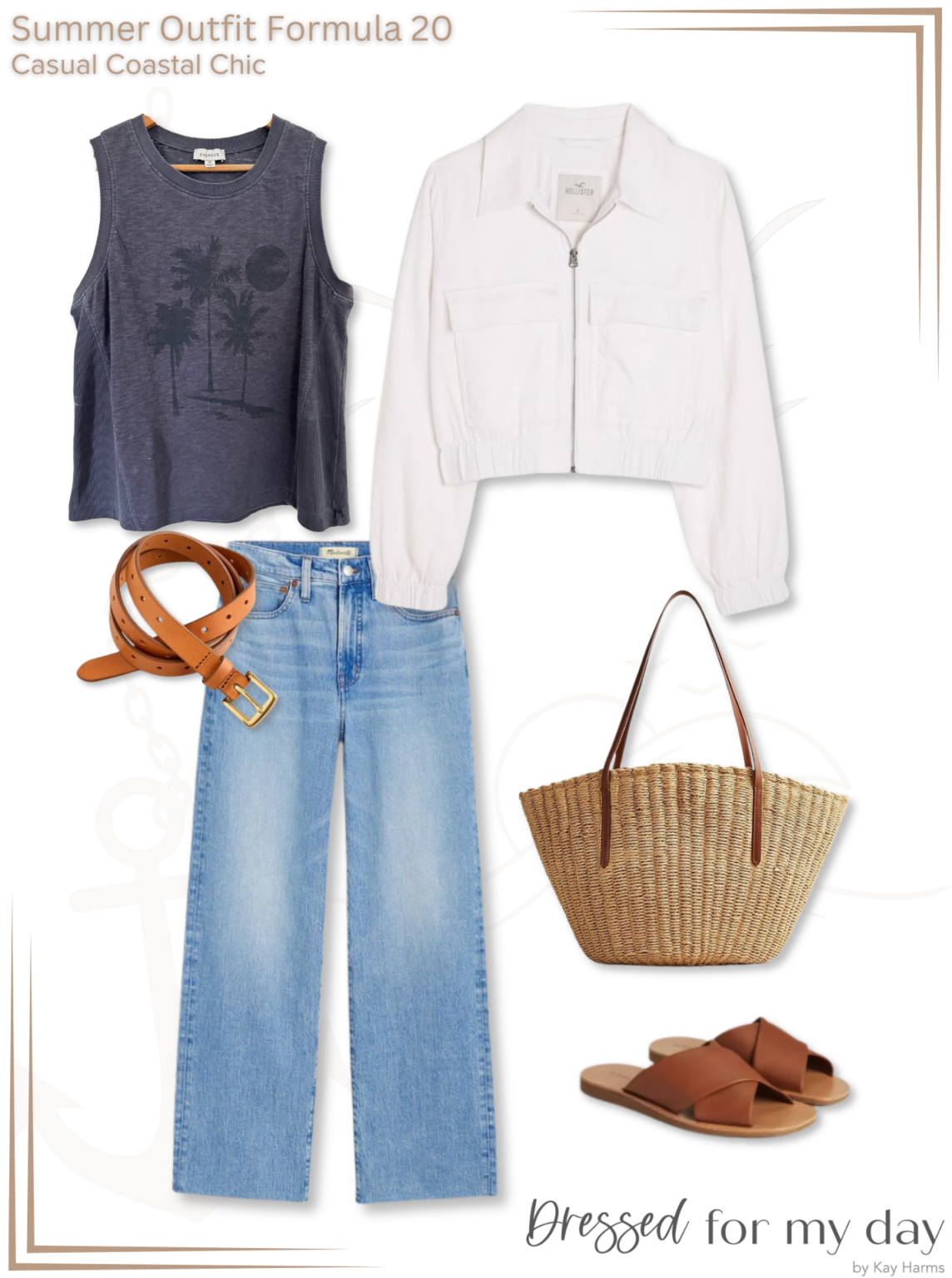 Ultimate Casual Coastal Chic Capsule Wardrobe - Dressed for My Day