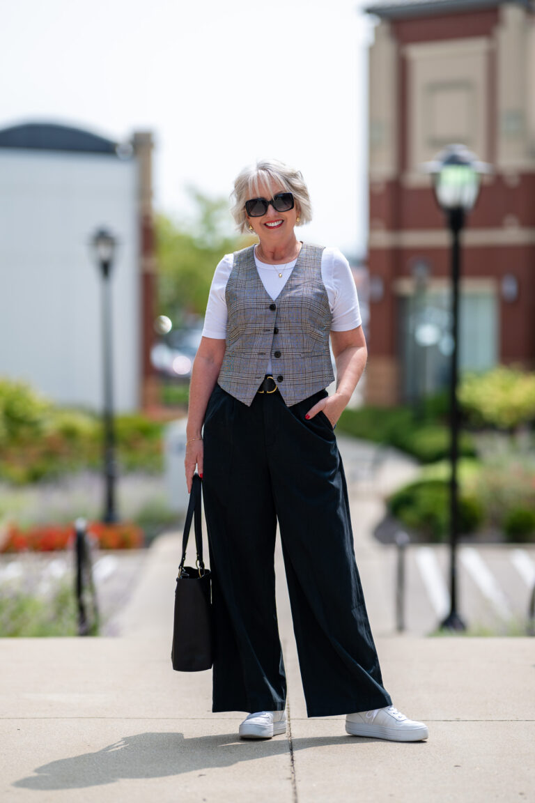 Tailored Button-Front Vest Jacket