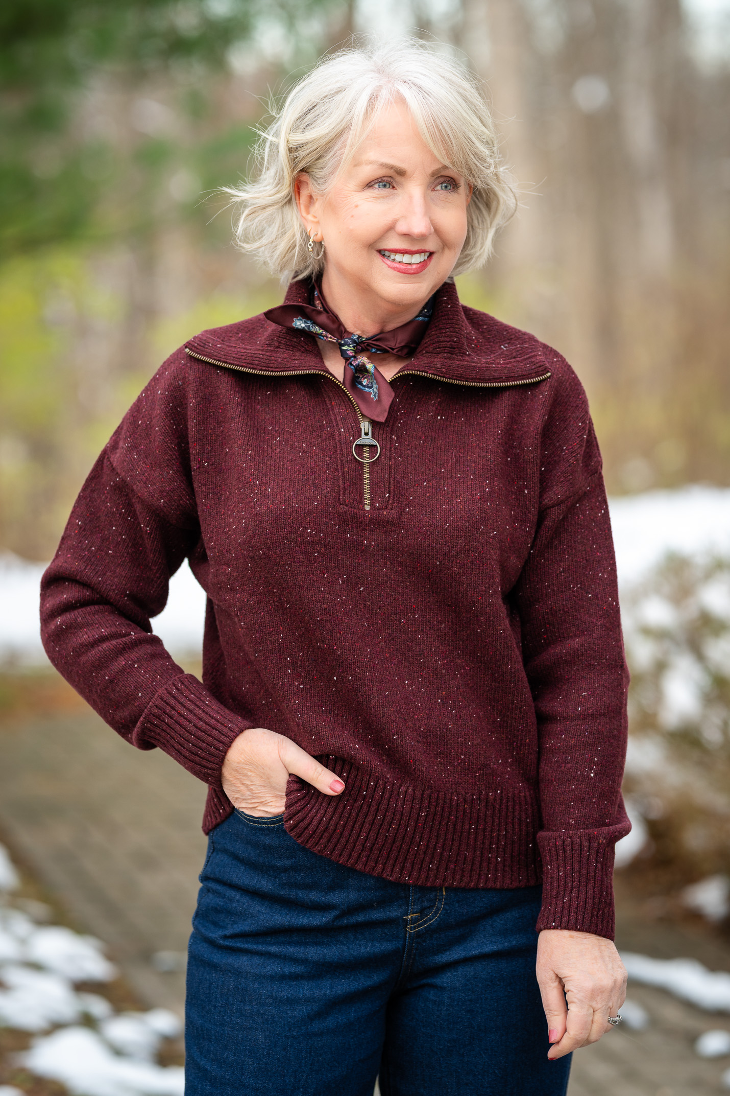 Classic Winter Outfit for Women Over 50