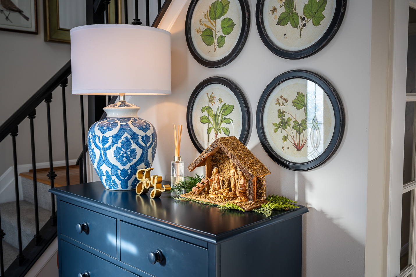 Entry Way at Christmas