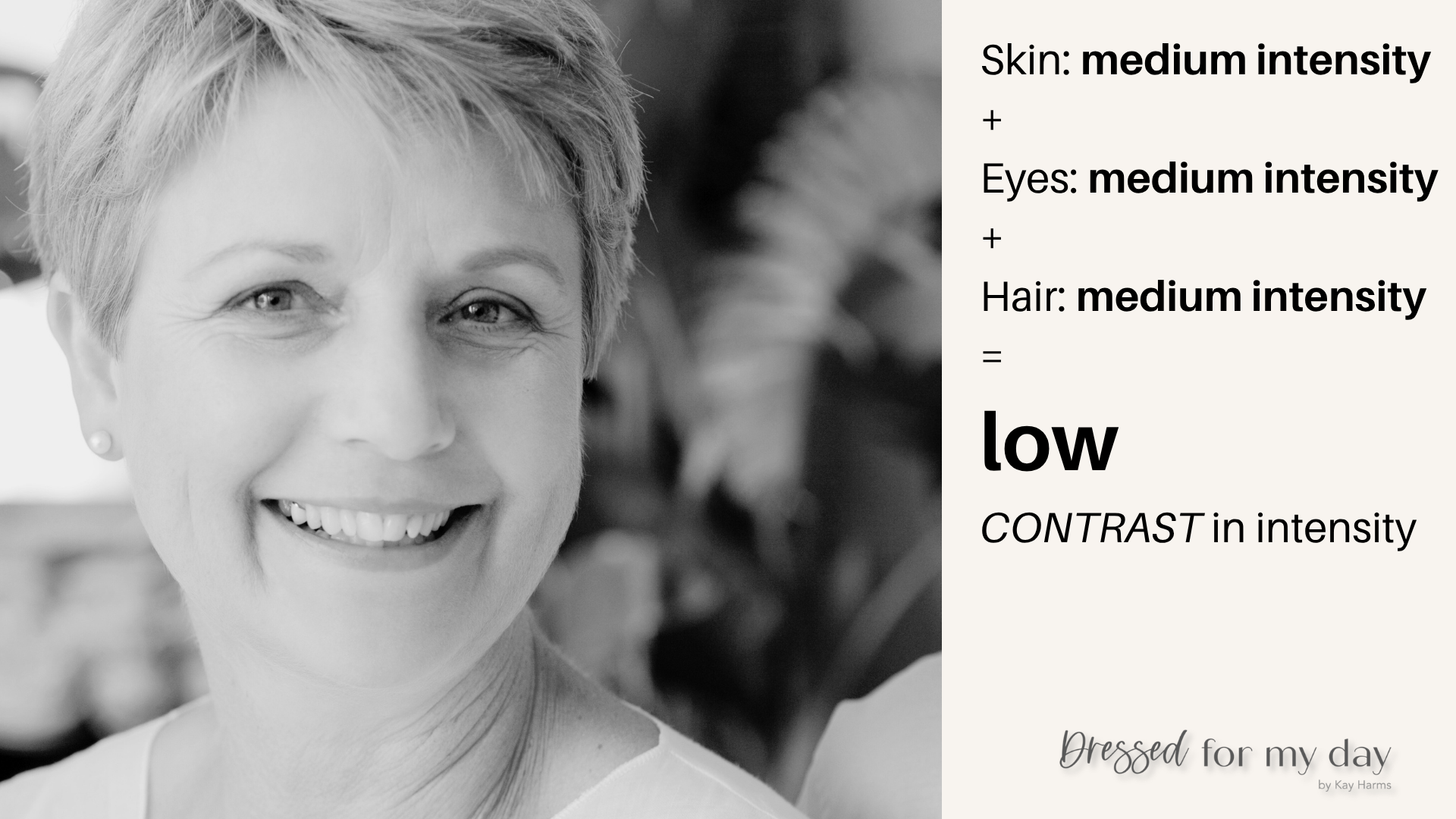 low contrast in intensity