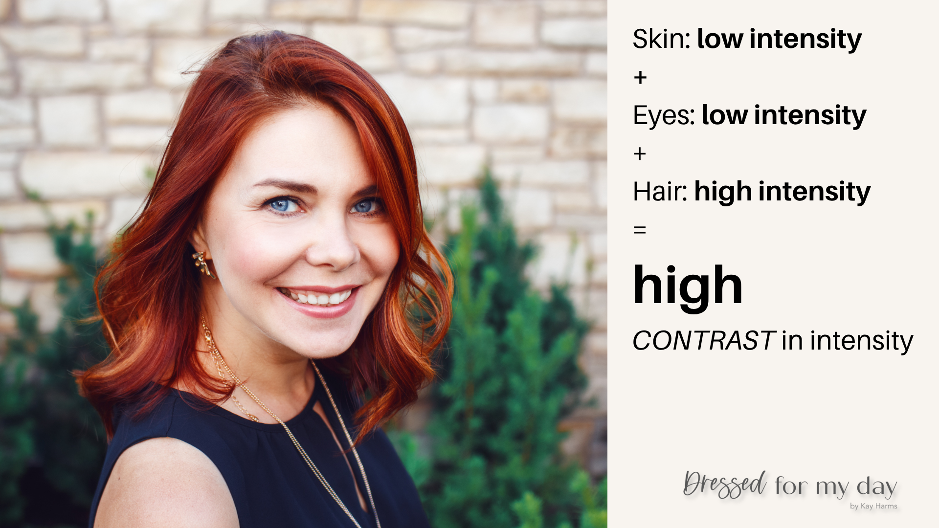 high contrast in intensity