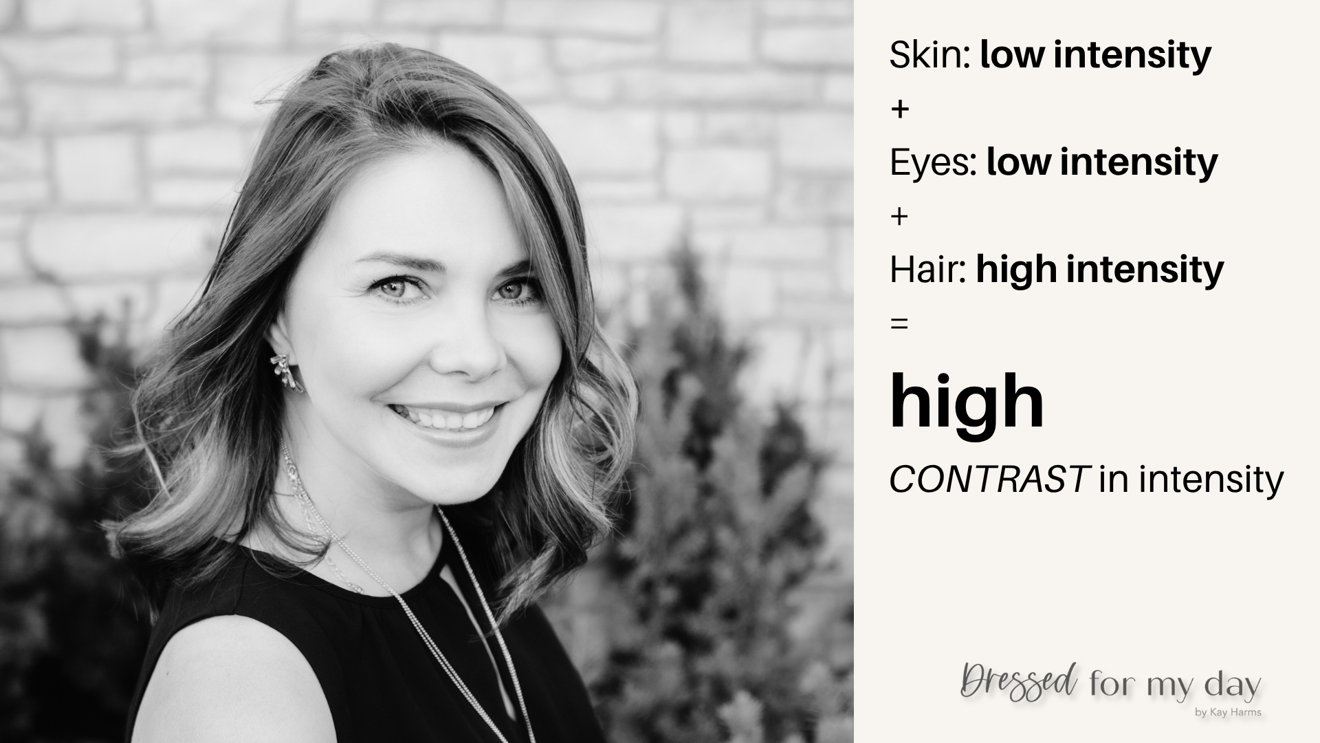 high contrast in intensity