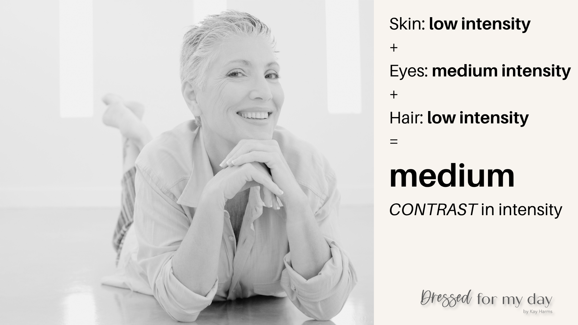 medium contrast in intensity