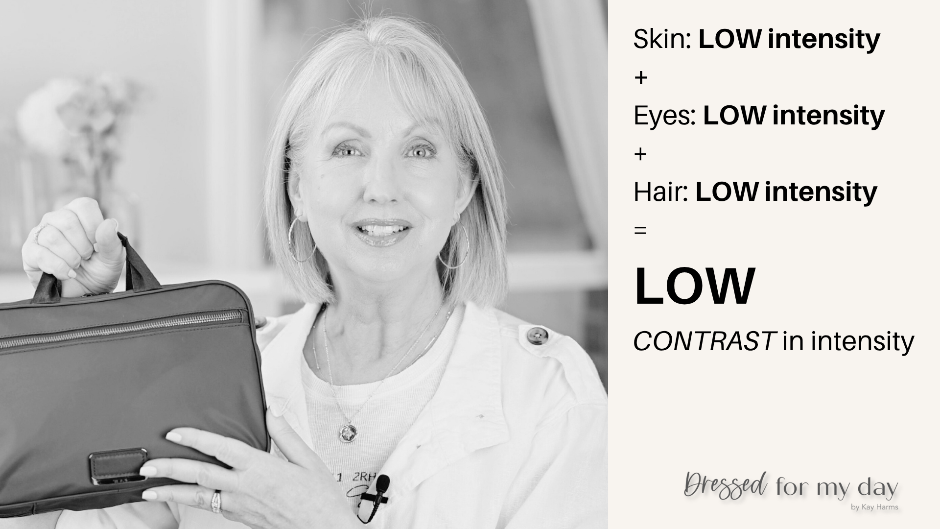 low contrast in intensity