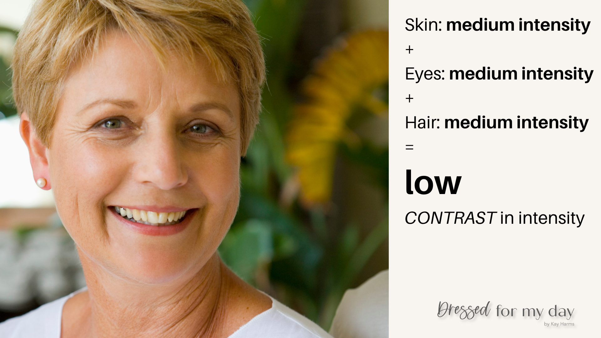 low contrast in intensity