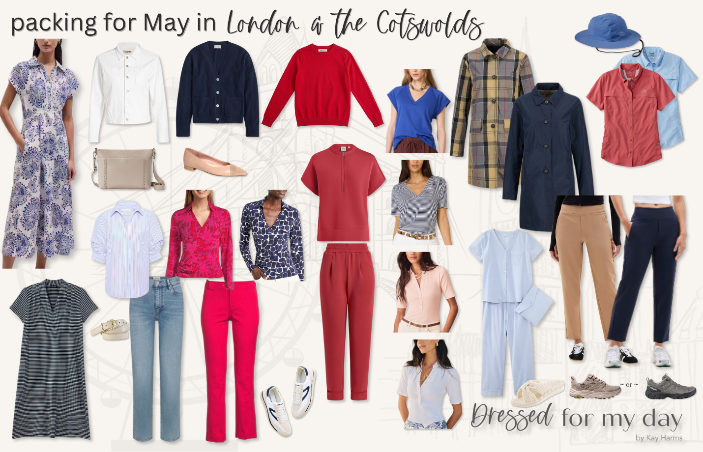 Packing for London and the Cotswolds in May 2026