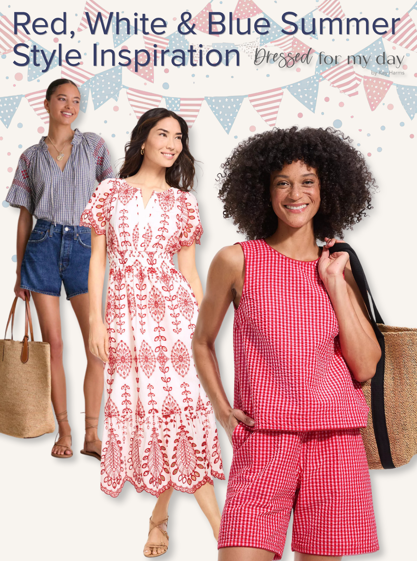 Red, White and Blue Summer Style Inspiration for Women Over 50