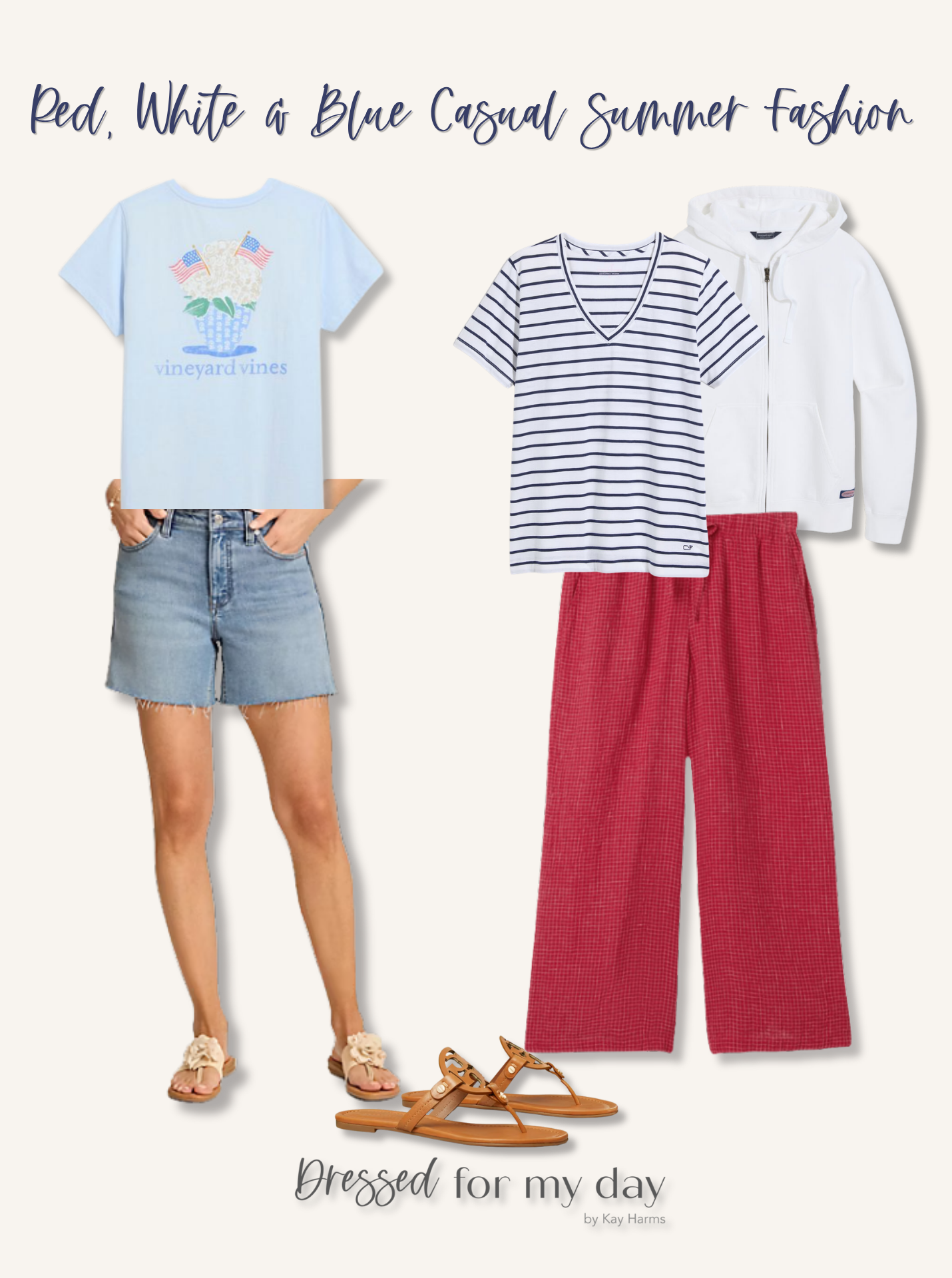Red, White and Blue Summer Style Inspiration for Women Over 50