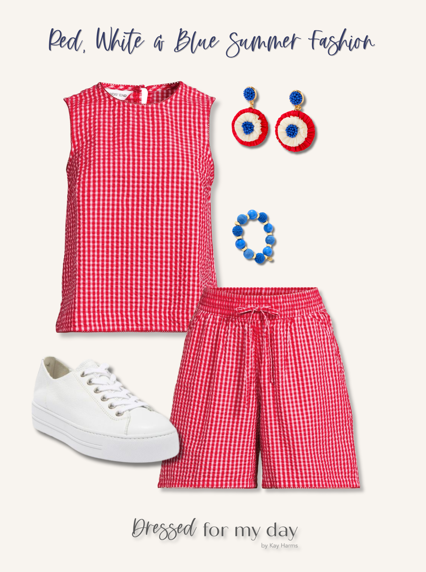 Red, White and Blue Summer Style Inspiration for Women Over 50