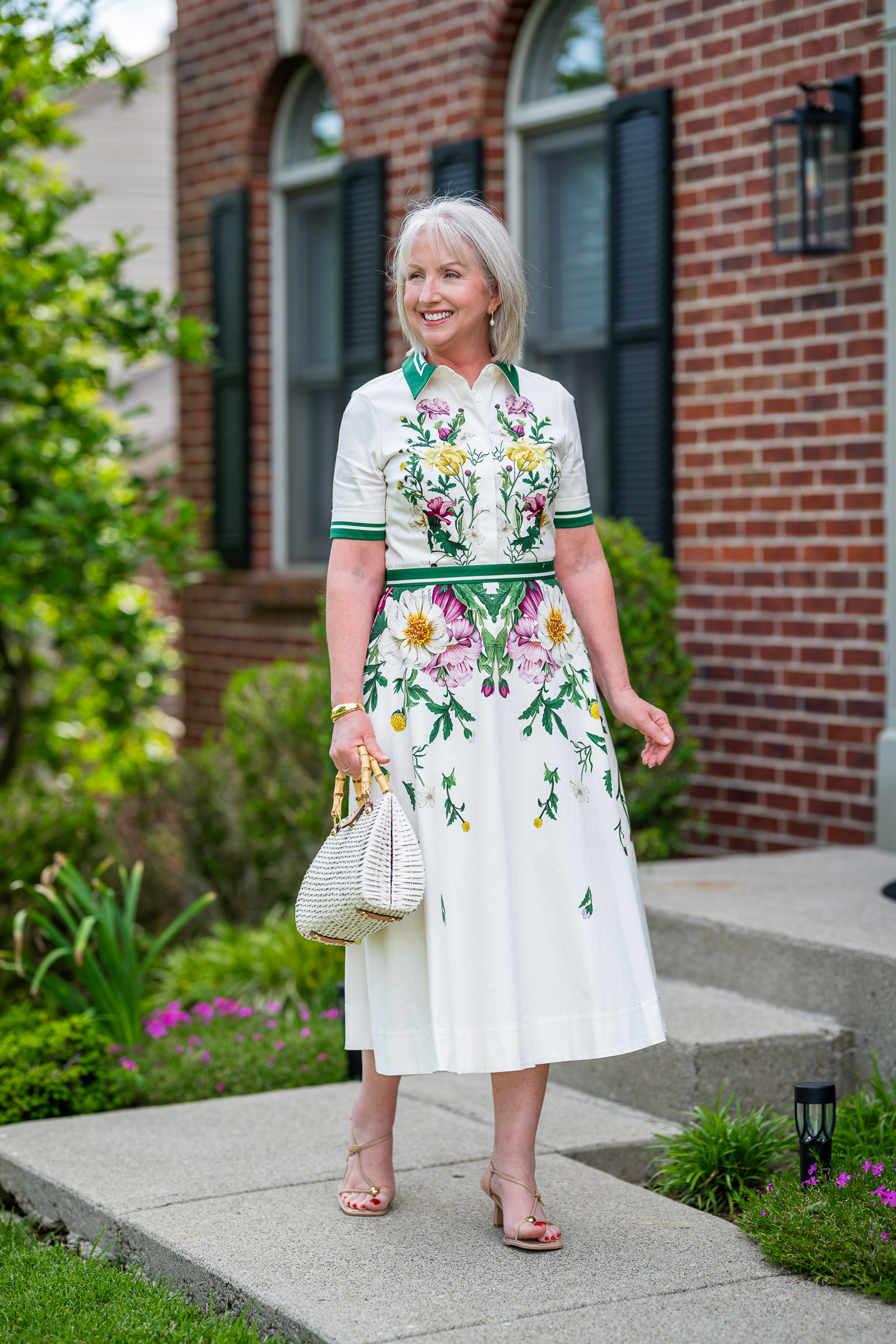 designer cotton sateen dress