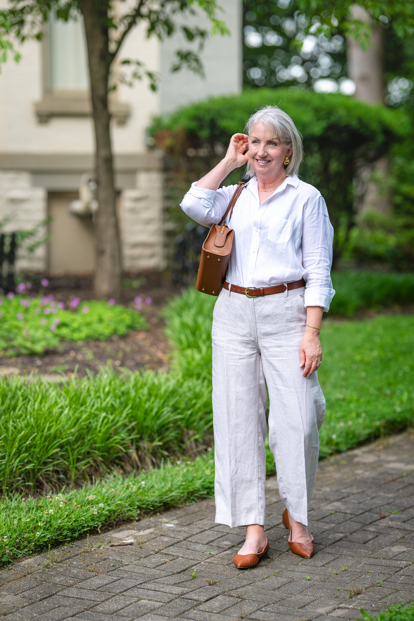 Linen Shirt with Lightweight Trousers